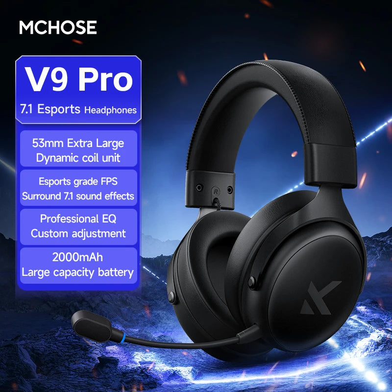 VEKTA V9 PRO – Casque Bluetooth ANC 15 ms