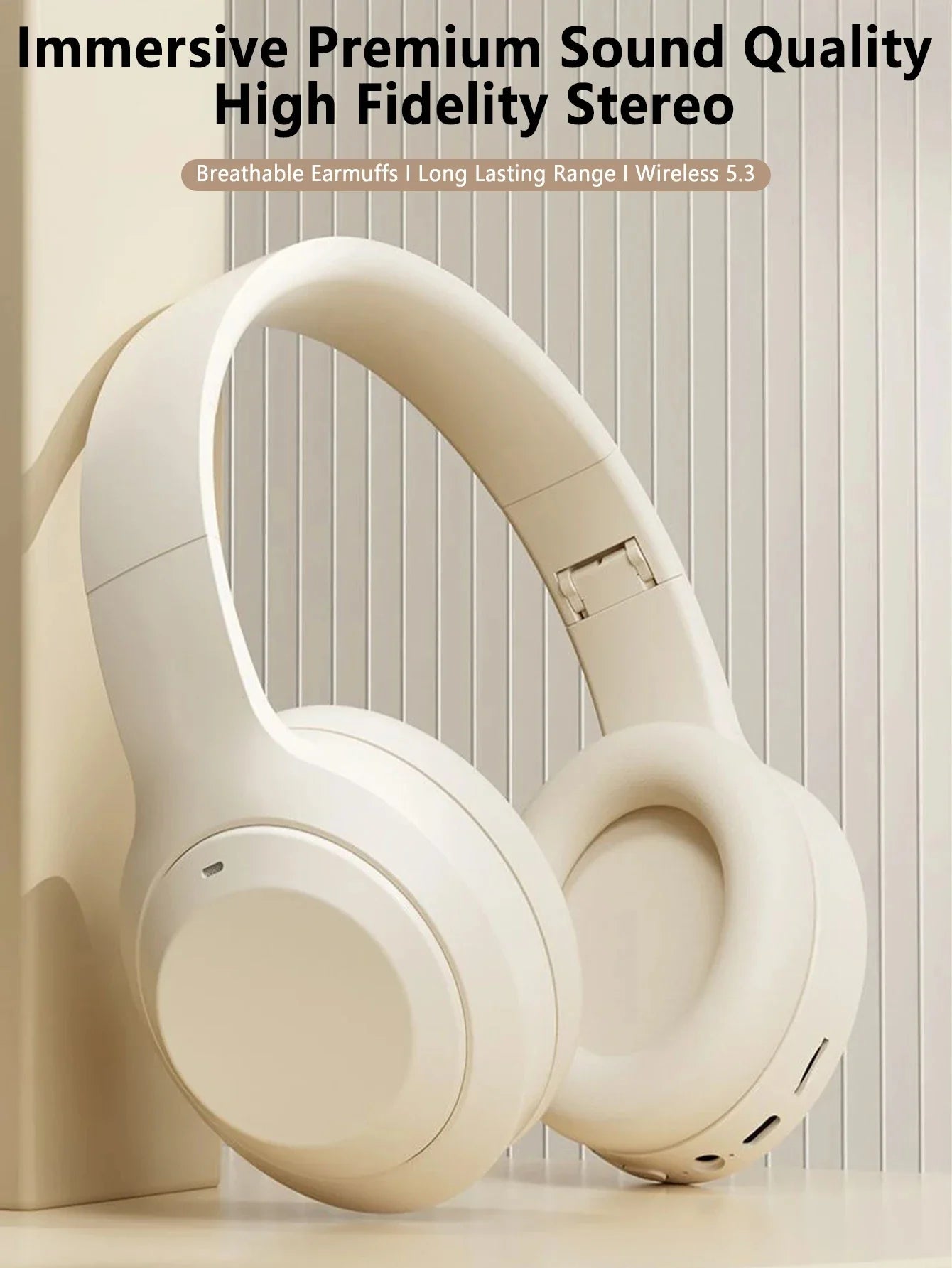 VEKTA M5 – Casque Bluetooth 5.3 40 h