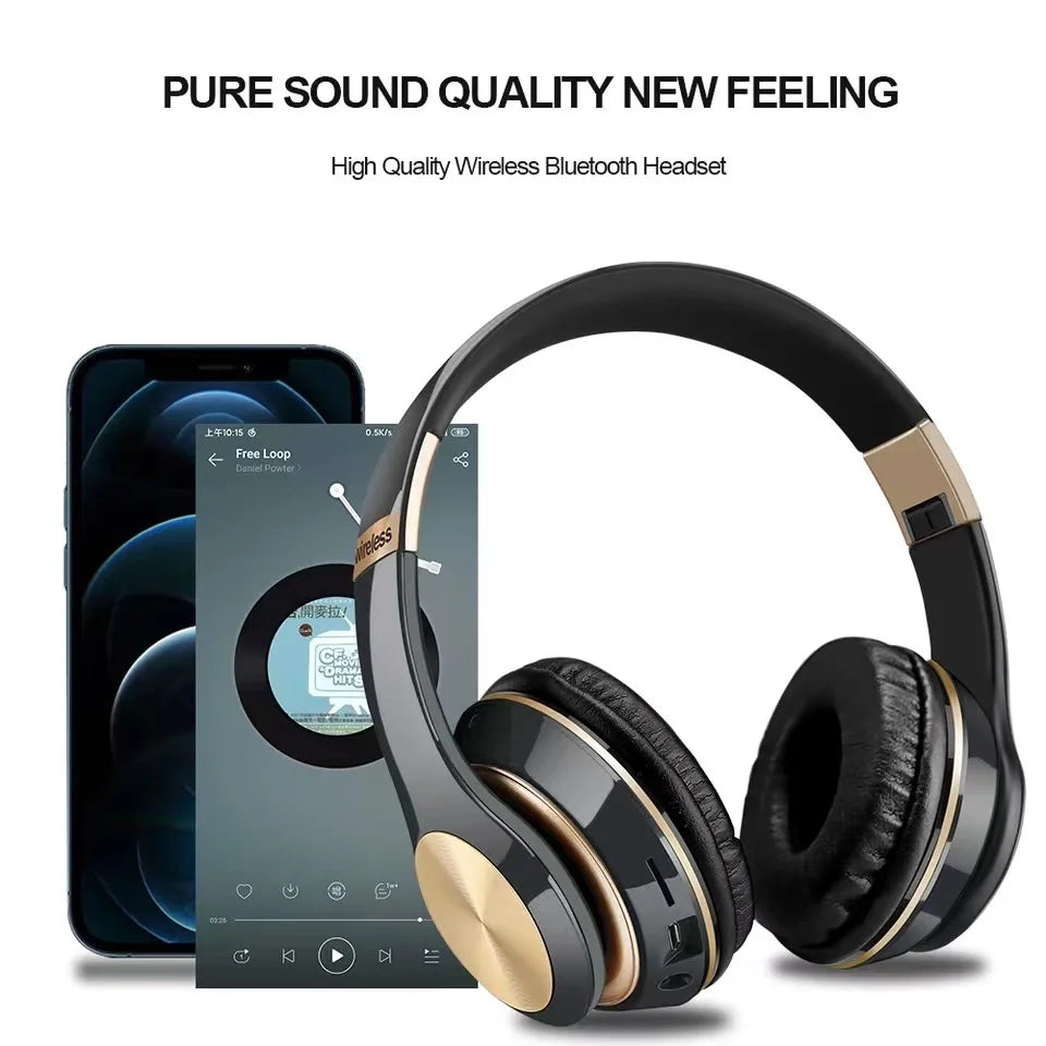 VEKTA T5 — Casque Bluetooth 5.1 pliable