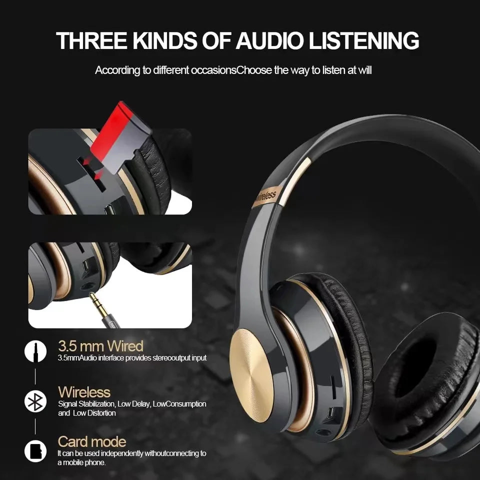 VEKTA T5 — Casque Bluetooth 5.1 pliable
