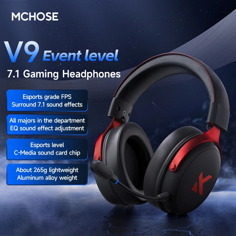VEKTA V9 PRO – Casque Bluetooth ANC 15 ms